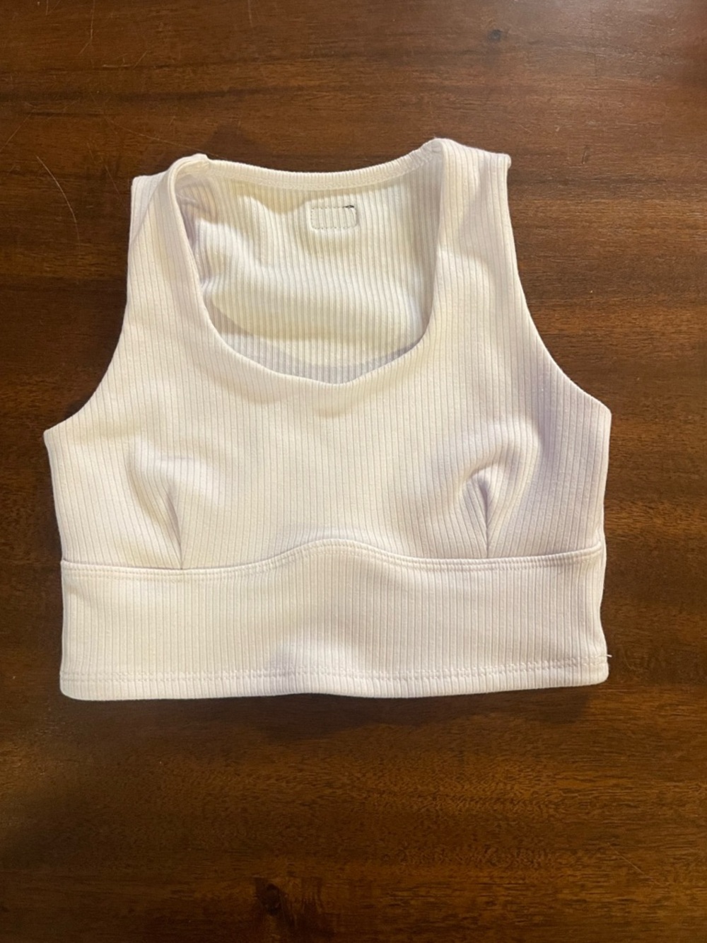 White Ribbed Tank Top - Kids